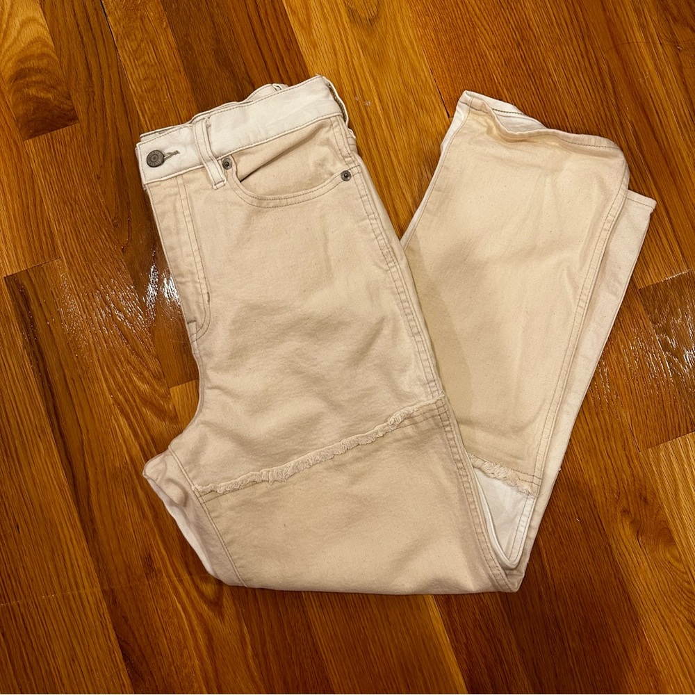 JCREW High-rise classic straight-leg jean with patches - Picture 2 of 6